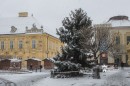 A városi karácsonyfa elbontása