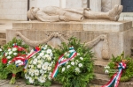 Hősök Napja- koszorúzás a Fekvő Katonánál