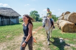 Széna tábor Orondpusztán