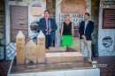 Királyi koronázó bazilika épület bronzból készített makettje