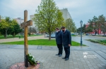 Megemlékezés a Katyń Emlékkeresztnél