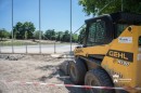 Épülő kézilabdapálya a Zentai Ált.-Isk.-ban