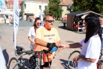 Zelei József békenagykövet kerékpáros fogadása