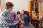 95 éves Gabrovits Józsefné köszöntése