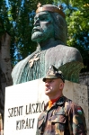 Szent László napi koszorúzás a Prohászka ligetben